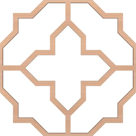 Ekena Millwork 66 56W x 66 56H x 38T Large Laird Decorative Fretwork Wood Ceiling Panels, Maple CELW67X67X0375LRDMA